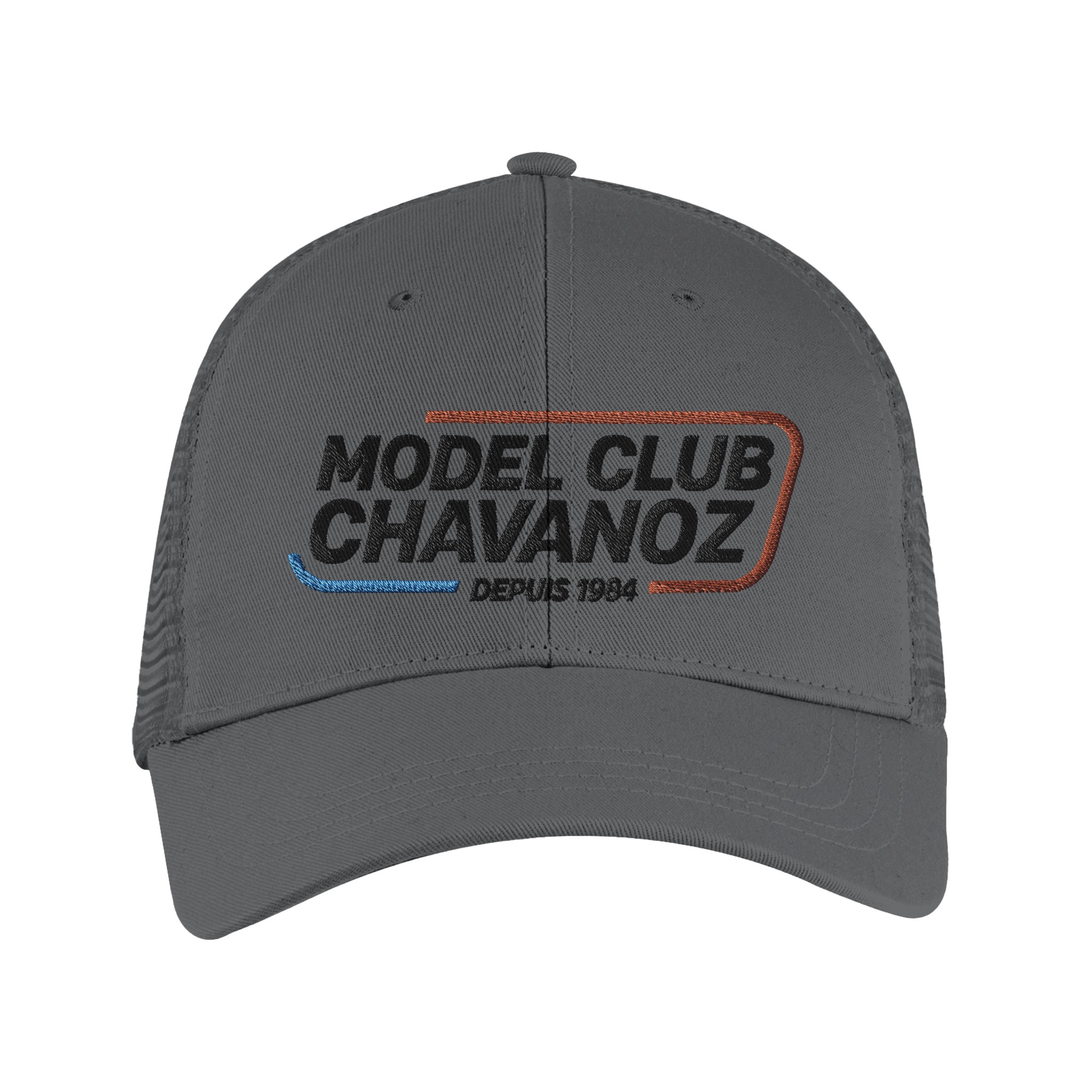 Casquette trucker Logo Brodé - Gris graphite